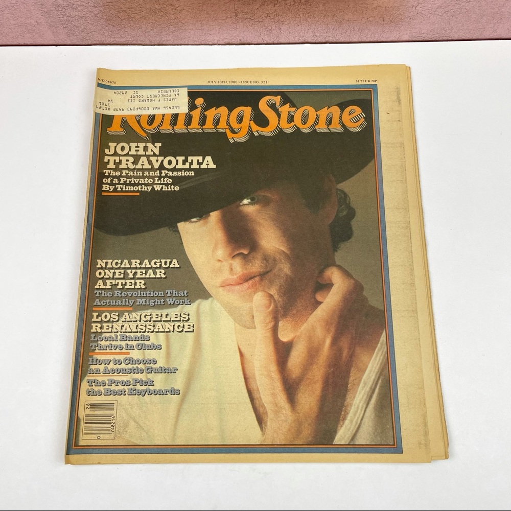 Vintage Rolling Stone Magazine John Travolta July 10, 1980